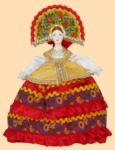Кукла на чайник для самовара Русская краса (фарфор)
