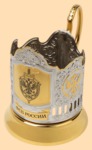 Подстаканник ФСБ - Федеральная Служба Безопасности №1 (никель-золото, лазерная гравировка)