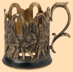 Подстаканник эксклюзивный Гусляры (литьё)