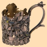 Подстаканник эксклюзивный Розы (эмаль, литьё)