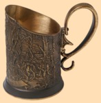 Подстаканник эксклюзивный Поэты - Денис Давыдов (литьё)