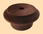 Ручка на крышку для самовара диаметром 35 мм (деревянная, тёмная)