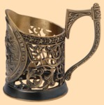 Подстаканник эксклюзивный Пересвет и Кочубей (литьё)