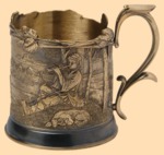 Подстаканник эксклюзивный Пастушок (литьё)