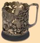 Подстаканник эксклюзивный Медведь на пасеке (литьё)