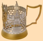 Подстаканник эксклюзивный Гербовый орёл (с покрытием из серебра с золотом, литьё)