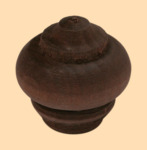 Ручка на крышку для самовара диаметром 23 мм (деревянная, филигранная, тёмная)