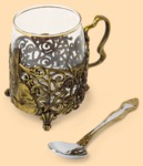 Подстаканник эксклюзивный Сударыня (в наборе, литьё)