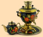 Набор электрический Маки и клубника на чёрном (2л)