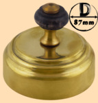 Тушилка, колпачок для самоварной трубы 87 мм (латунь полированная, модель №2)