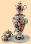 Самовар в наборе фарфоровый Матрёна №1 (3л)