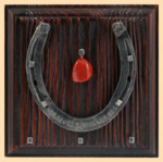 Подкова знак зодиака Козерог с клеймом (ключница)