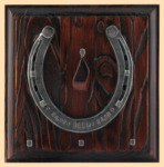 Подкова знак зодиака Весы с клеймом (ключница)