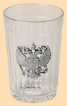 Стакан Гранёный Герб России (накладка)