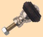 Стойка в сборе Классическая с гайкой (никель, диаметр ручки 25 мм, покрытие не боится воды)