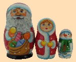 Матрёшка Дед Мороз с подарками (3 места)