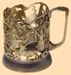 Подстаканник эксклюзивный Тройка №2 (литьё)