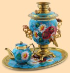 Набор электрический Маки и ромашки на голубом (3л)