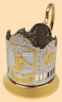 Подстаканник Комбат (никель-золото, штампованный)