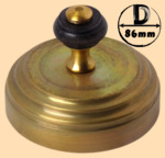 Тушилка, колпачок для самоварной трубы 86 мм (латунь матовая, модель №2)