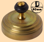 Тушилка, колпачок для самоварной трубы 80 мм (латунь матовая, модель №2)