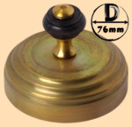 Тушилка, колпачок для самоварной трубы 76 мм (латунь матовая, модель №2)