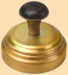 Тушилка, колпачок для самоварной трубы 70 мм (латунь матовая)