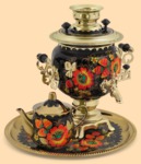 Набор электрический Маки и клубника на чёрном Презент (3л)