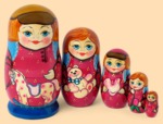 Матрёшка Антошка с игрушкой (5 мест)