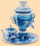 Набор электрический Гжель пейзаж Лето (3л)