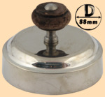 Тушилка, колпачок для самоварной трубы 88 мм (никелированная латунь, покрытие не боится воды, модель №2)