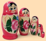 (УЦ) Матрёшка Хозяюшка на розовом (5 мест)