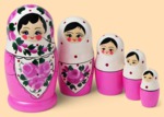 (УЦ) Матрёшка Краса розовая (5 мест)