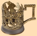 Подстаканник эксклюзивный Сражение под Измаилом (литьё)