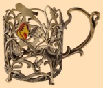 Подстаканник эксклюзивный Колокольчики (эмаль, литьё)