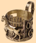 Подстаканник эксклюзивный Конный двор (литьё)