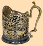 Подстаканник эксклюзивный Знак Зодиака - Стрелец №2 (23 ноября - 21 декабря, литьё)