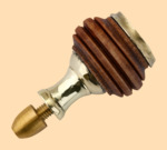 Стойка в сборе Ретро с малинкой №5 (латунь, диаметр ручки 30 мм)