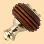 Стойка в сборе Ретро с гайкой №8 (латунь, диаметр ручки 35 мм)