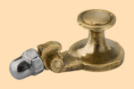Паровичок одиночный Ретро №6 (на одном креплении с колпачковой гайкой, латунь)