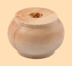 Ручка на крышку для самовара Купеческая Стандарт диаметром 25 мм (деревянная, натуральный цвет)