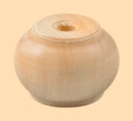 Ручка на крышку для самовара Купеческая Стандарт диаметром 30 мм (деревянная, натуральный цвет)