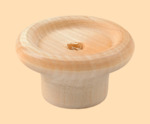 Ручка на крышку для самовара Барская Стандарт диаметром 35 мм (деревянная, натуральный цвет)