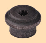 Ручка на краник (верток) для самовара Барская Чёрная диаметром 20 мм (деревянная)