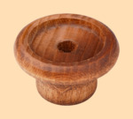 Ручка на крышку для самовара Барская Коричневая диаметром 30 мм (деревянная)