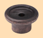 Ручка на крышку для самовара Барская Чёрная диаметром 30 мм (деревянная)