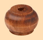 Ручка на крышку для самовара Купеческая Коричневая диаметром 25 мм (деревянная)