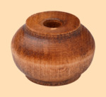 Ручка на крышку для самовара Купеческая Коричневая диаметром 30 мм (деревянная)