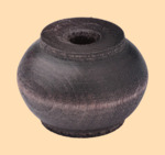 Ручка на крышку для самовара Купеческая Чёрная диаметром 30 мм (деревянная)