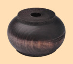 Ручка на крышку для самовара Купеческая Чёрная диаметром 35 мм (деревянная)